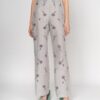 Floral-print Linen trousers
