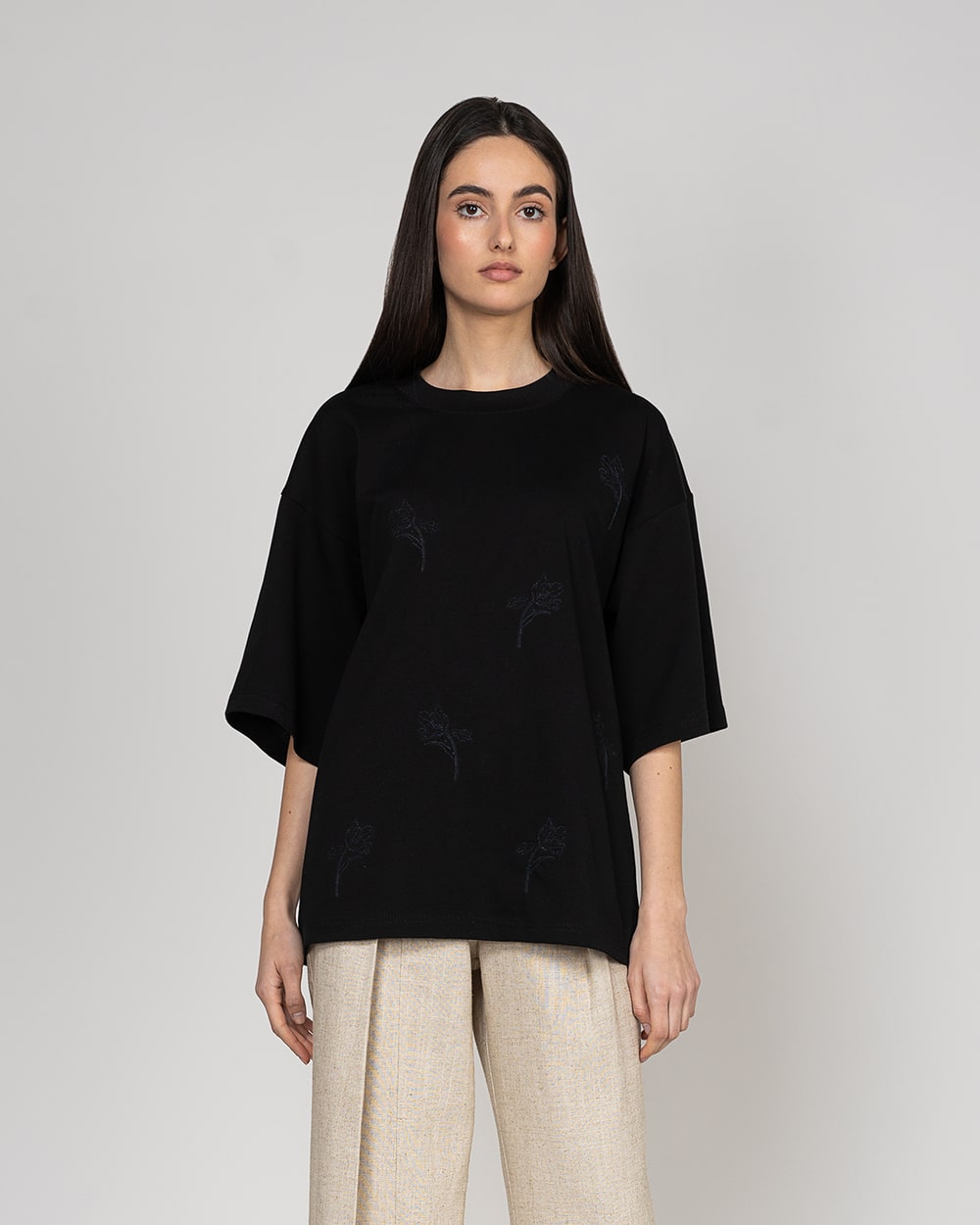 Organic cotton T-Shirt Black - Aniko & Bo