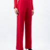 Straight leg wool trousers